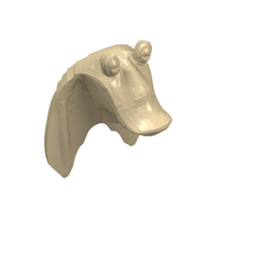Minifig Head Special, Gungan (Jar-Jar Binks) [Plain] (30371)
