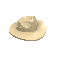 Hat Wide Brim, Outback Style with Wide Belt, Buckle (Fedora) (61506)