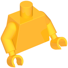 Torso, Bright Light Orange Arms, Bright Light Orange Hands [Plain] (973c38h38)