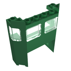 Train Front with 1 x 4 x 2 Cutout (2924b)
