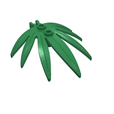 Plant, Leaves 6 x 5 Swordleaf with Clip [Thick U Clip] (30239)