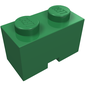 Brick Special 1 x 2 with Cable Holding Square Cutout