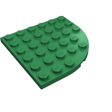 Plate Round Corner 6 x 6 (6003)