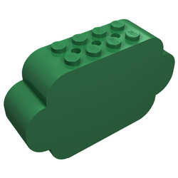 Brick Curved 2 x 8 x 4 Triple Curved Ends
