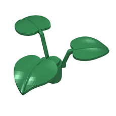 Plant, 1 x 1 x 2/3 - 3 Large Leaves (6255)