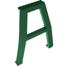 Support Crane Stand Double without Studs on Cross-Brace, with Axle Holes on Top (92086)