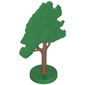 Plant, Tree Flat Fruit painted with hollow base