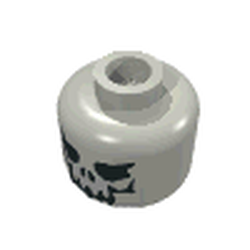 Minifig Head Skeleton, Evil Skull Print