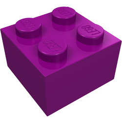 LEGO part LDraw render in color 22 - Purple LEGO part LDraw render in color 22 - Purple