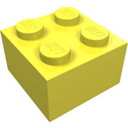 LEGO part LDraw render in color 226 - Bright Light Yellow LEGO part LDraw render in color 226 - Bright Light Yellow