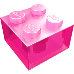 LEGO part LDraw render in color 230 - Trans-Pink LEGO part LDraw render in color 230 - Trans-Pink