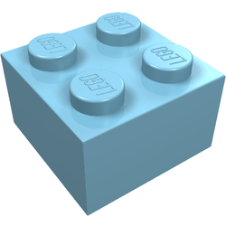 LEGO part LDraw render in color 232 - Sky Blue LEGO part LDraw render in color 232 - Sky Blue