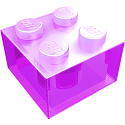 LEGO part LDraw render in color 236 - Trans-Light Purple LEGO part LDraw render in color 236 - Trans-Light Purple