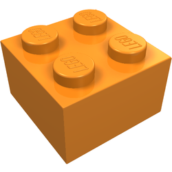 LEGO part LDraw render in color 25 - Orange LEGO part LDraw render in color 25 - Orange