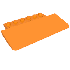 Brick Sloped 8 x 5 x 2/3 with 2 x 6 Studs (75539)