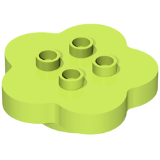 Duplo Flower 4 x 4 x 1 with 4 Top Studs (15515)