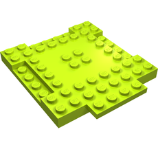 Plate Special 8 x 9 x 2/3 with 1 x 4 Recessed (15624)