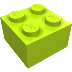 LEGO part LDraw render in color 27 - Lime LEGO part LDraw render in color 27 - Lime