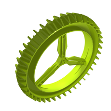 Wheel Hard Plastic Spoked Giant Thin 160 x 28 (59521)