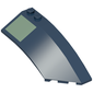 Wedge Curved 8 x 3 x 2 Open Right with Sand Green Square Print