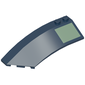 Wedge Curved 8 x 3 x 2 Open Left with Sand Green Square Print