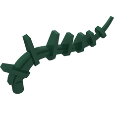 Plant / Creature Body Part, Vine / Tail / Tentacle / Bionicle Spine, Spiky (55236)