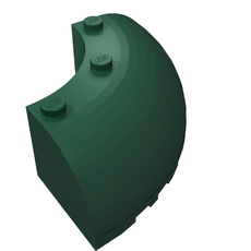 Brick Round Corner 6 x 6 x 2 (87559)