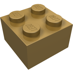 LEGO part LDraw render in color 297 - Pearl Gold LEGO part LDraw render in color 297 - Pearl Gold