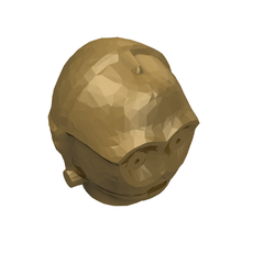 Minifig Head Special, Protocol Droid (C-3PO) [Plain] (30480)