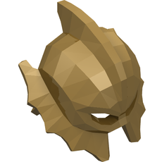 Helmet with Fish Fins on Sides and Top (33863)