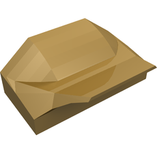 Brick Wedged, Curved 1 x 2 x 2/3 No Studs, Wing End (47458)