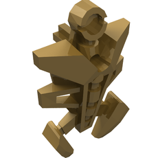 Large Figure Torso Cover, Armor, Small Triangular with Pincer End (87790)