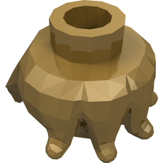 Minifig Head Special with Jagged Bottom Edge [Plain] (90322)