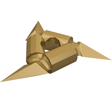 Weapon Throwing Star / Shuriken with Smooth Grips (93058)