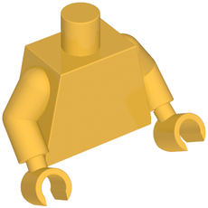 Torso, Pearl Gold Arms and Hands [Plain] (973c21h21)