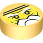 Tile Round 1 x 1 with Ninjago Trapped Sensei Wu Print