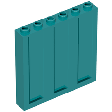 Panel 1 x 6 x 5 [Vertical Corrugated] (23405)
