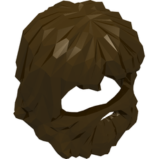 Hair with Beard and Mouth Hole (87999)