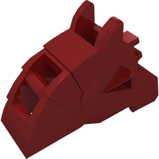 Animal / Creature Accessory, Horse Battle Helmet [Angular, Front Clip] (48492)