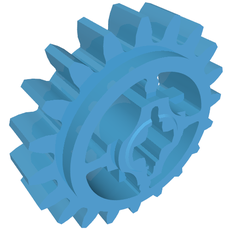 Technic Gear 20 Tooth with Axle Hole [+ Opening] (69779)