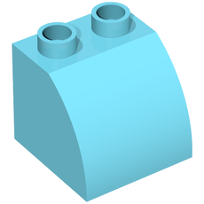 Duplo Brick 2 x 2 x 1 1/2 with Curved Top (11170)