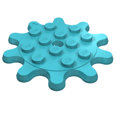 Plate Special 4 x 4 Splat Gear, 10 Teeth (35443)