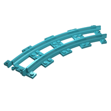 Vehicle Track, Train, Plastic, Narrow, Curve (85976)