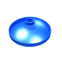 LEGO part  PARABOLIC REFLECTOR Ø24X6,4 in Transparent Blue/ Trans-Dark Blue