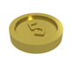 Money / Coin with "5" Gothic Type
