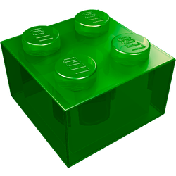 LEGO part LDraw render in color 34 - Trans-Green LEGO part LDraw render in color 34 - Trans-Green