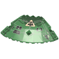 Panel 10 x 10 x 2 1/3 Quarter Saucer Top with Insectoid Print Left