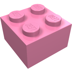 LEGO part LDraw render in color 351 - Medium Dark Pink LEGO part LDraw render in color 351 - Medium Dark Pink