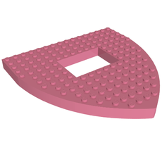 Boat Deck Section, Bow Brick 16 x 16 x 1 with 4 x 6 Opening (30216)