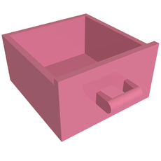 Cupboard 4 x 4 x 4 Drawer, Open Handle (6198)